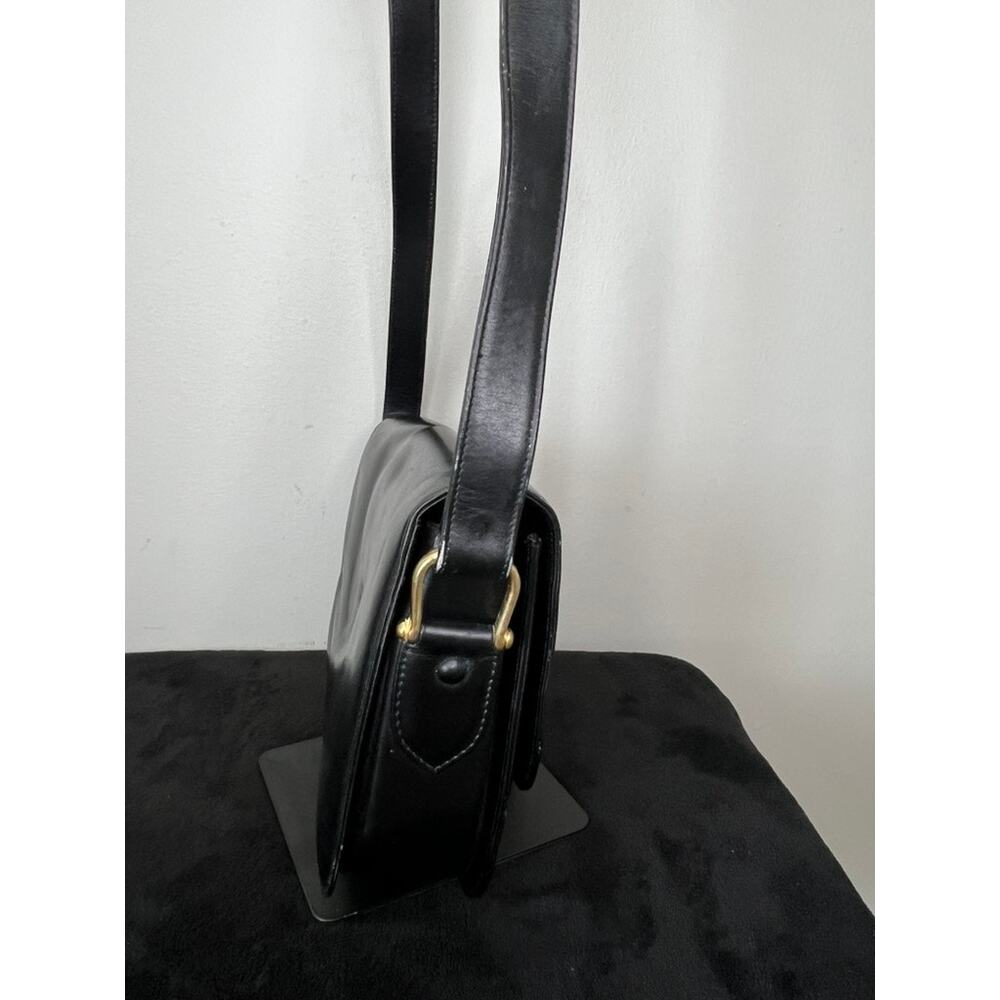 Vintage Celine Horsebit Sulky Black Leather Shoulder Bag Authenticated - Picture 6 of 15